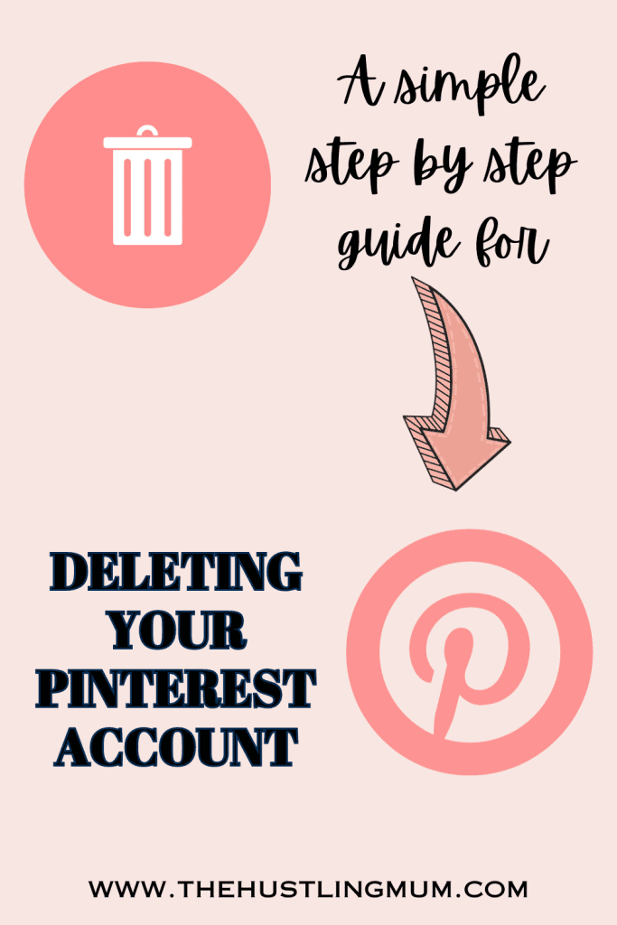 how to delete pinterest account