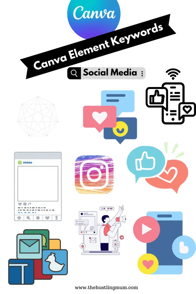 Canva eelments for social media