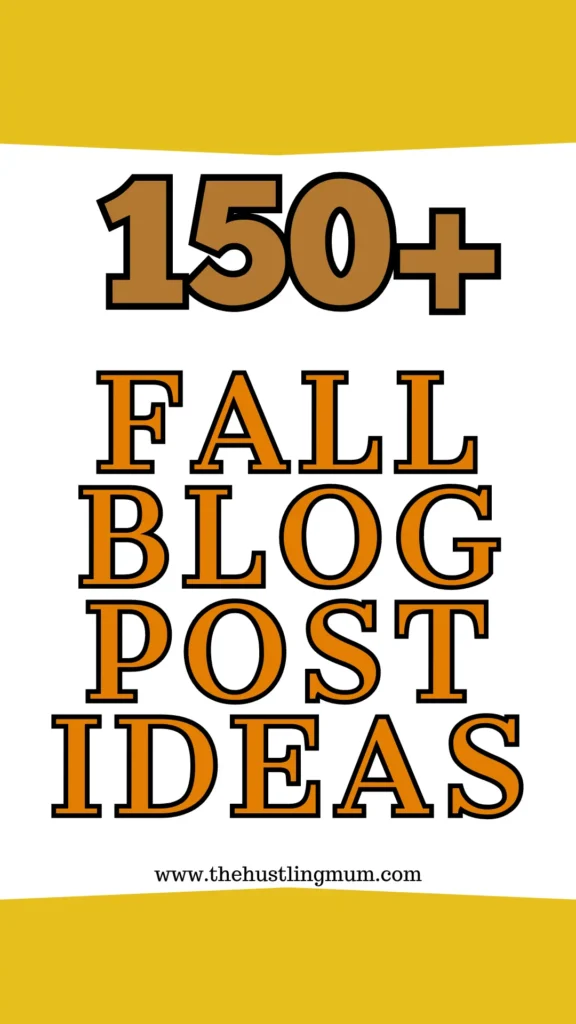 best blog post ideas for fall