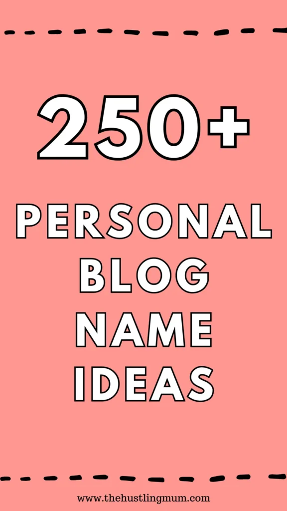 personal blog names