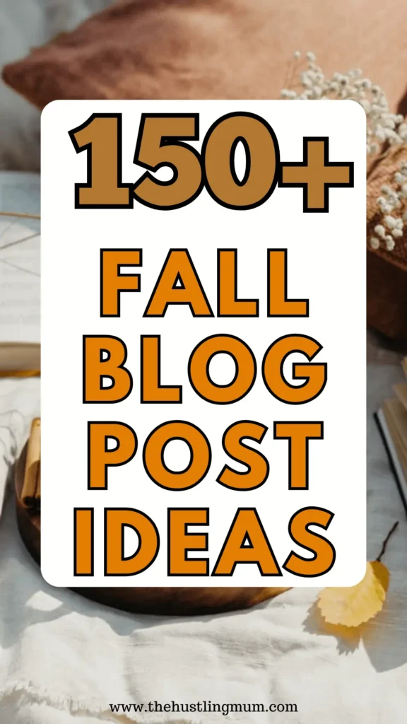 blog post ideas for fall