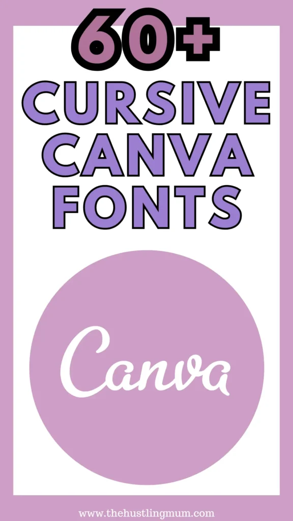 cursive canva fonts