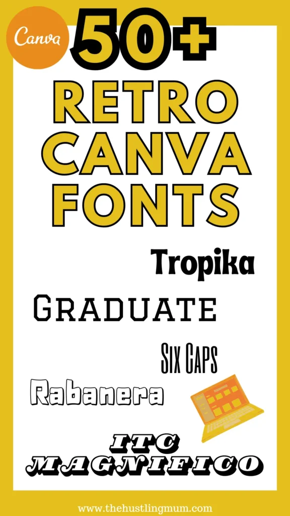 canva retro fonts free