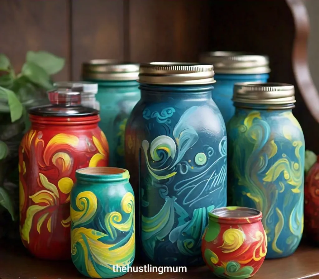 painted mason jars