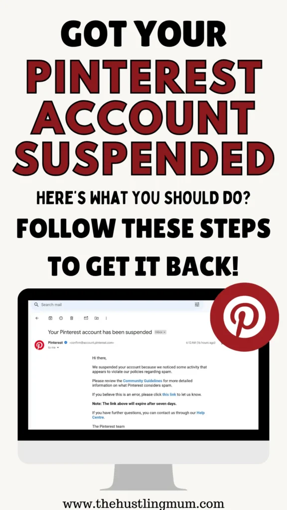 how to reactivate Pinterest account