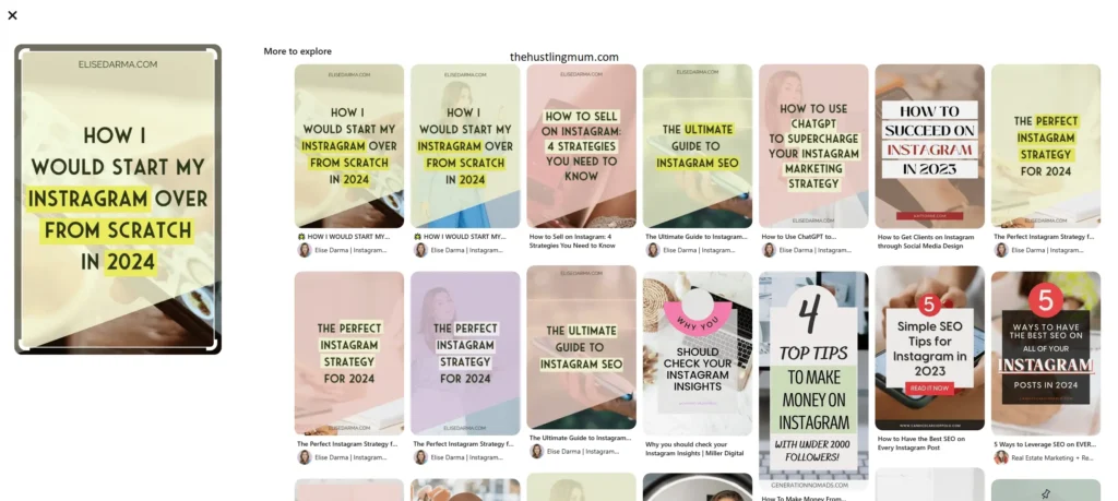 visual search on Pinterest