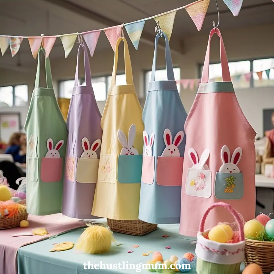 easter inspired aprons