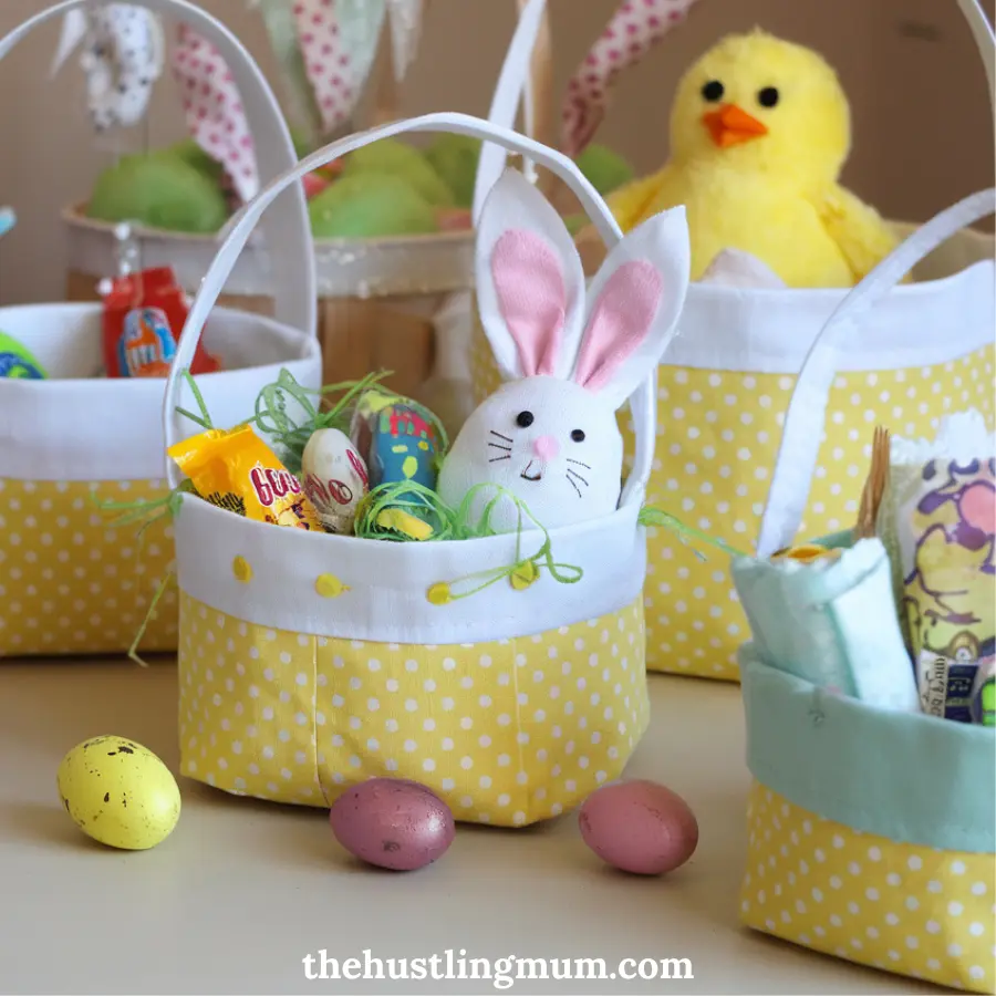 easter fabric baskets