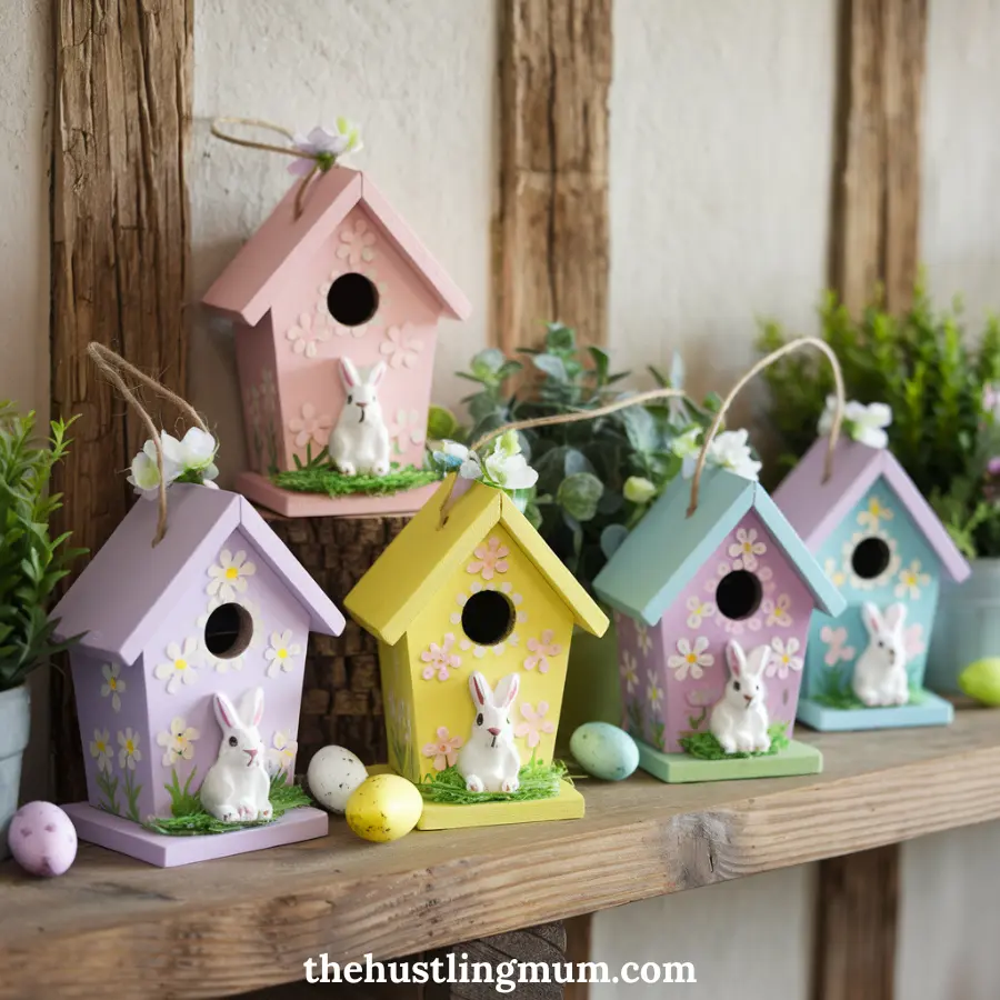 easter theme bird houses