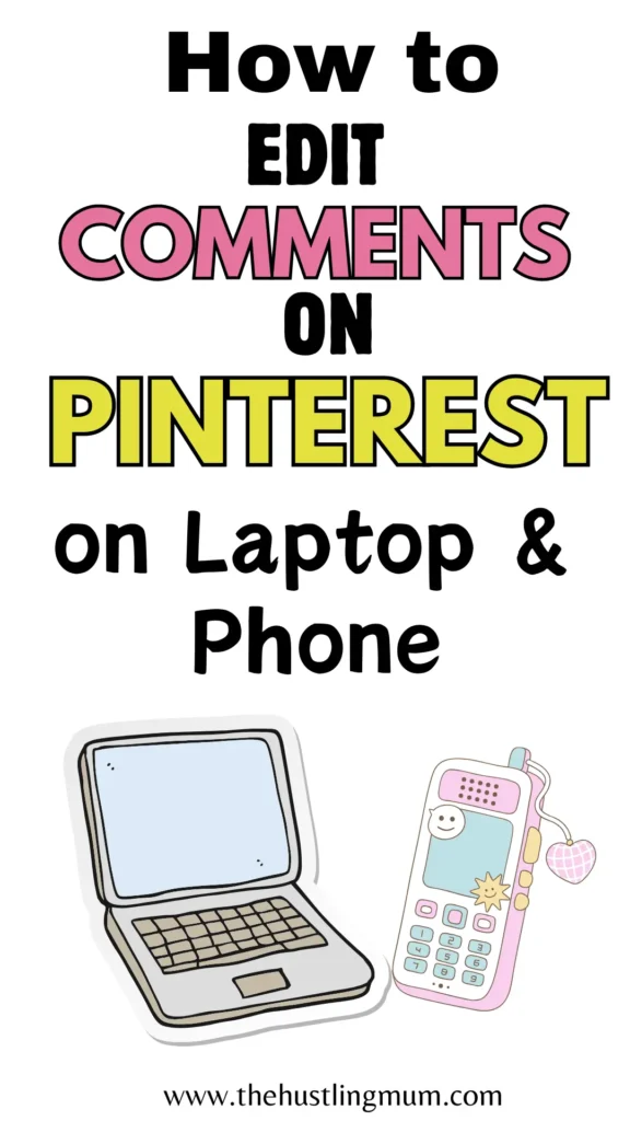 how to edit comments on Pinterest