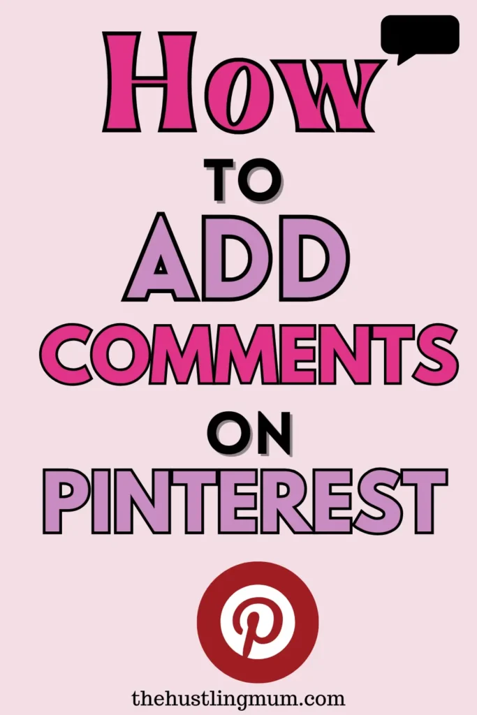 add comments on Pinterest