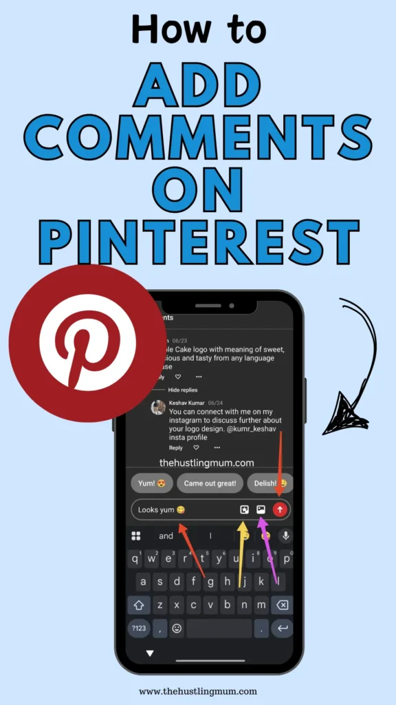 how to add comments on Pinterest