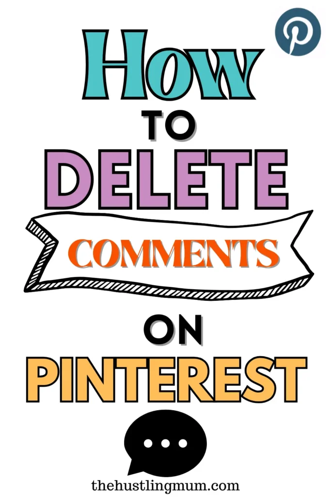 how to delete comments on Pinterest