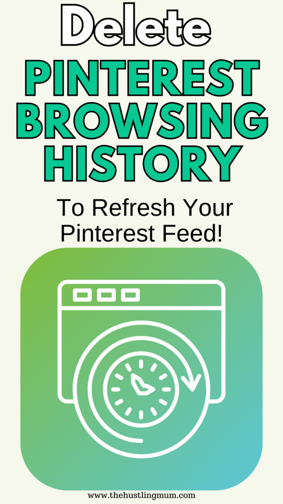 DELETE PINTEREST BROWSING HISTORY