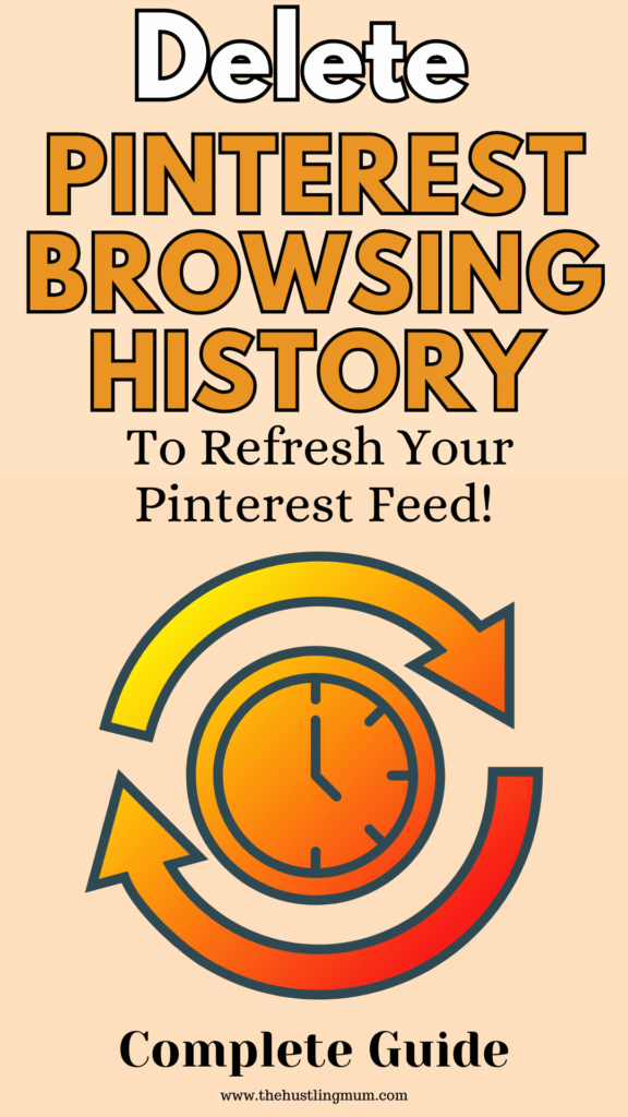 DELETE PINTEREST BROWSING HISTORY