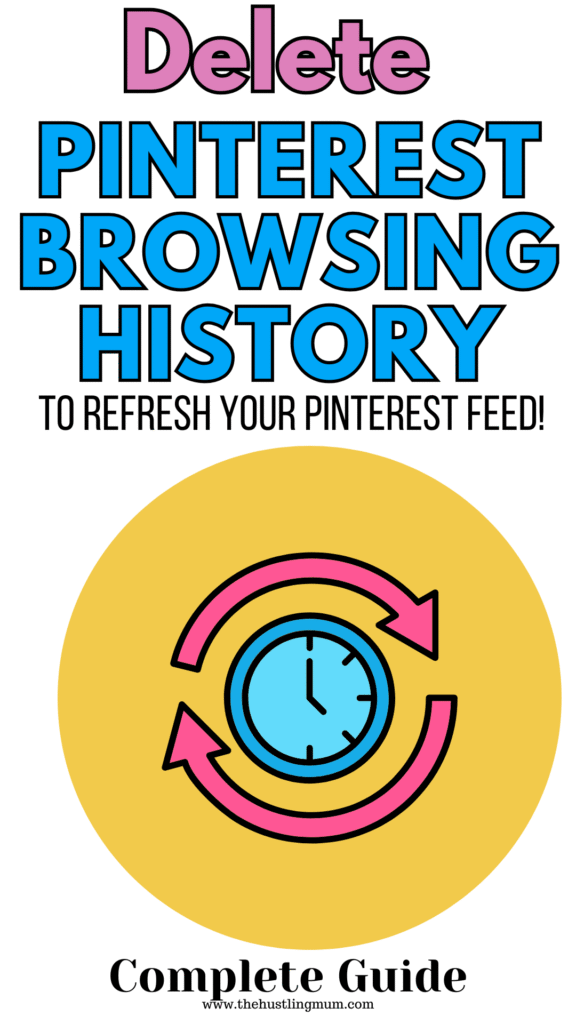 DELETE PINTEREST BROWSING HISTORY