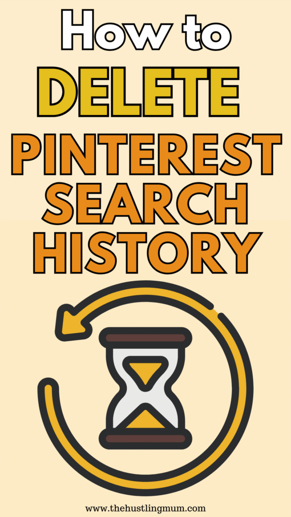 how to delete Pinterest search history