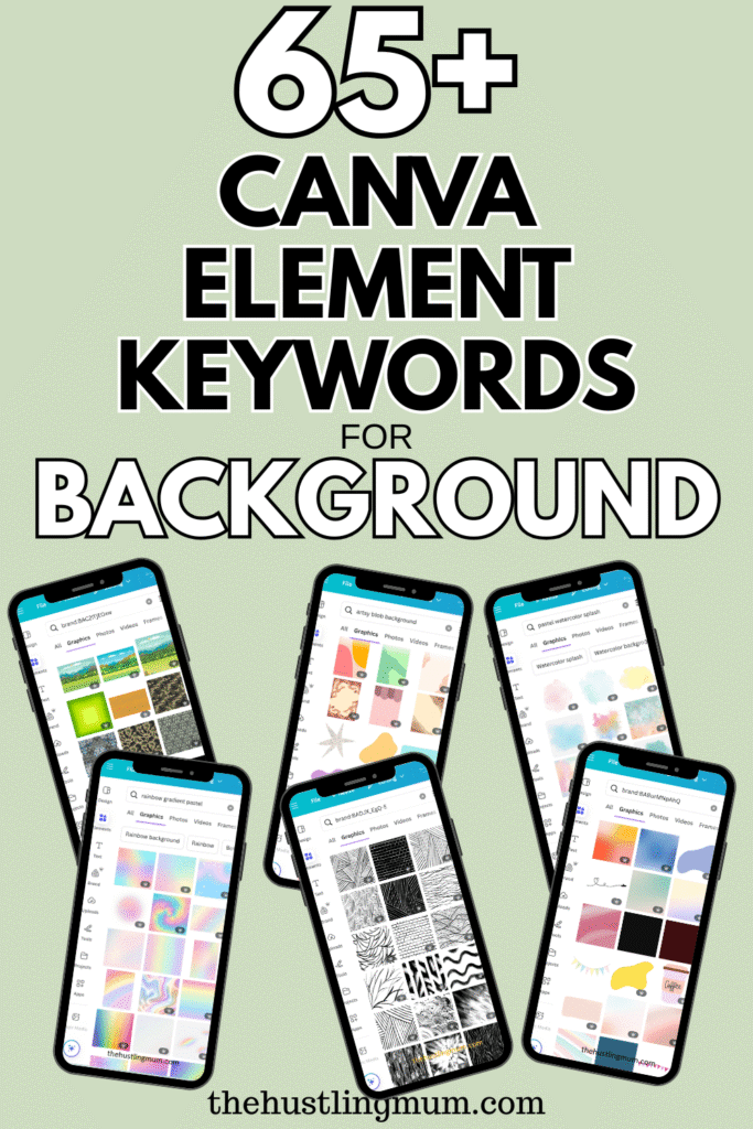 canva element keywords for background