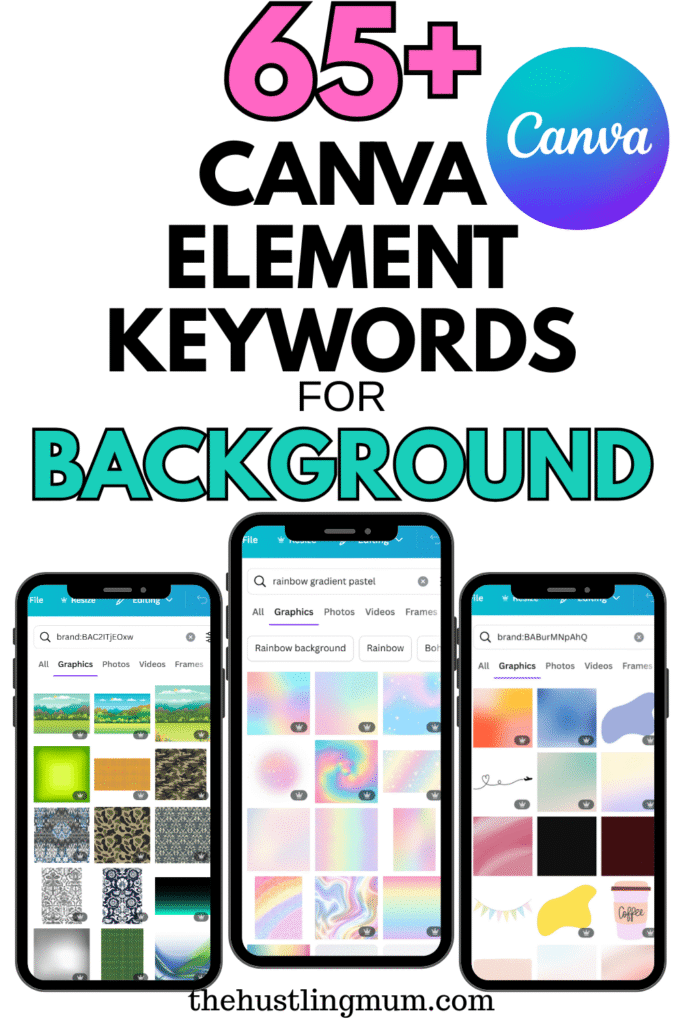 canva element keywords for background
