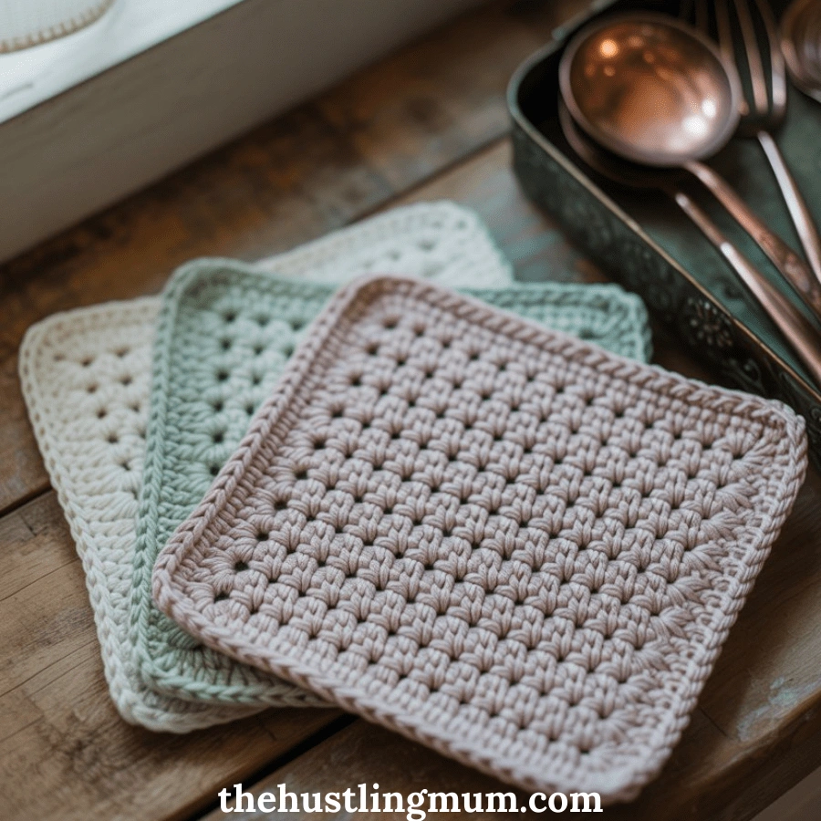 crochet dishwash cloths