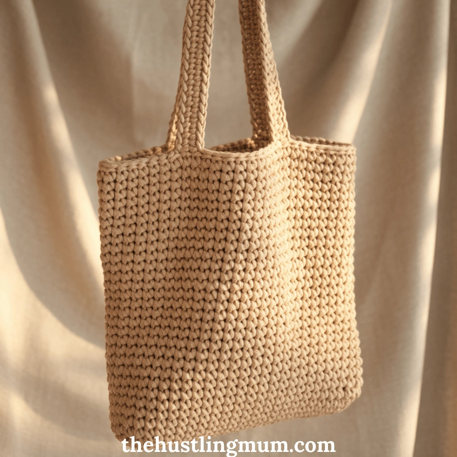 crochet tote bag
