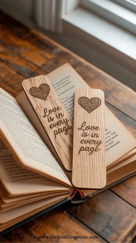 wooden bookmarks