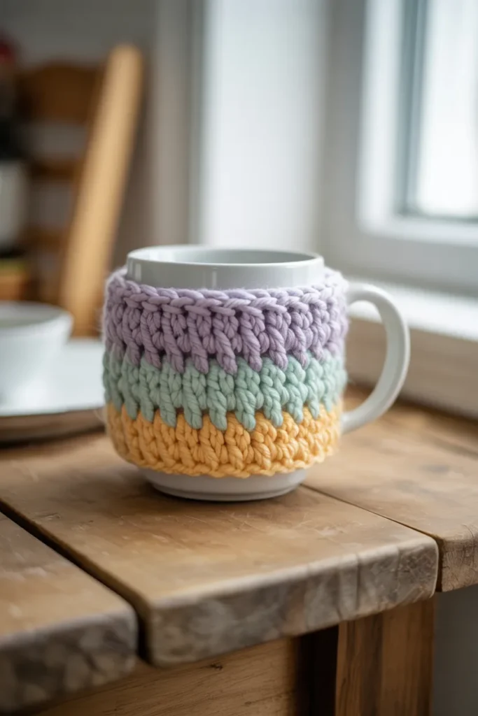 crochet cup cozies
