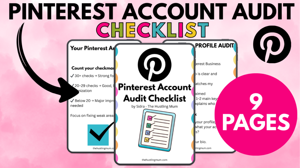 Pinteerst Account audit checklist