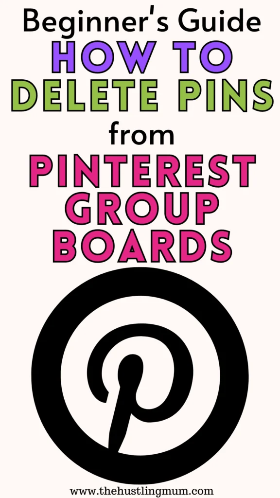how to delete pins from Pinterest group boards
