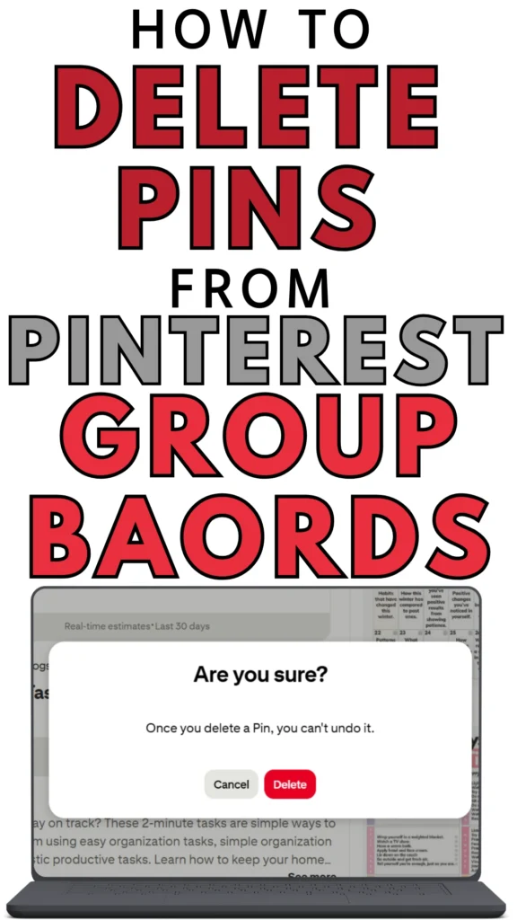 how to delete pins from Pinterest group boards