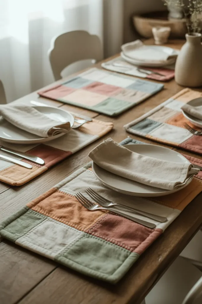 fabric scrap plaement mats