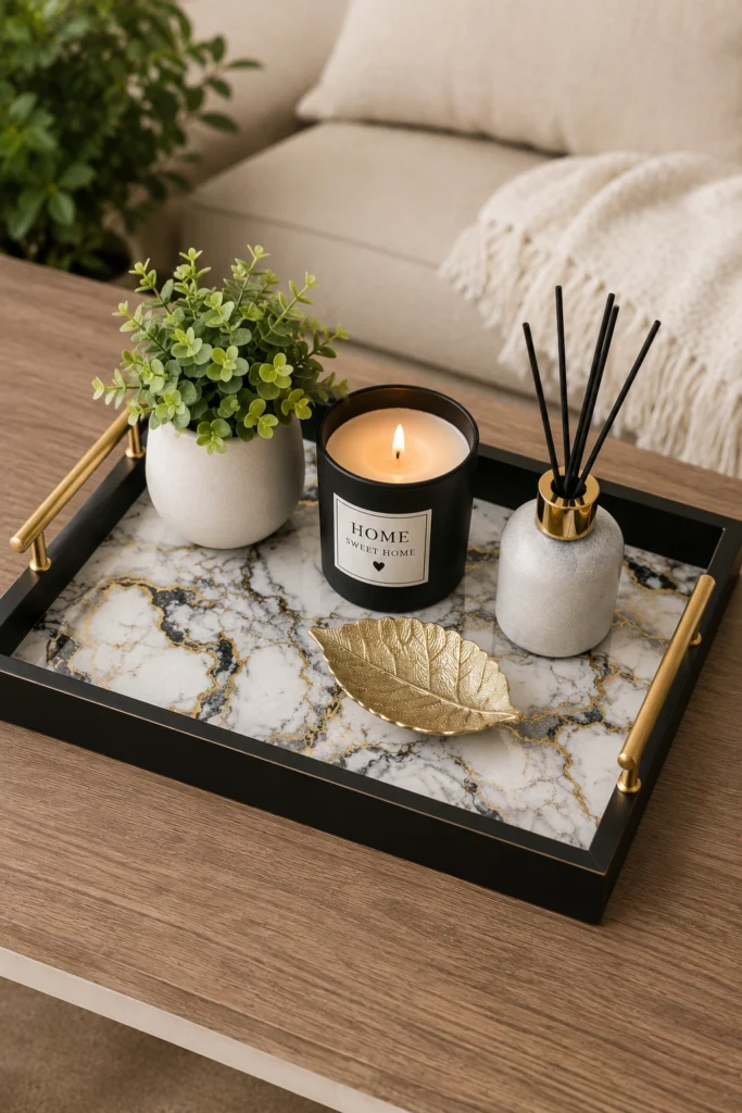 decorative serving tray