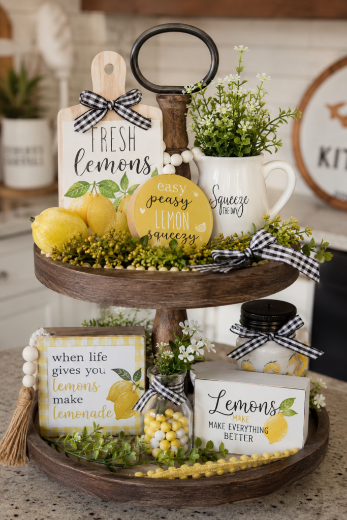 tiered tray