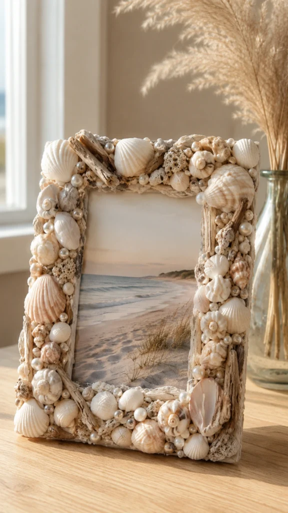 SEASHELL CRAFT PICTURE FRAME