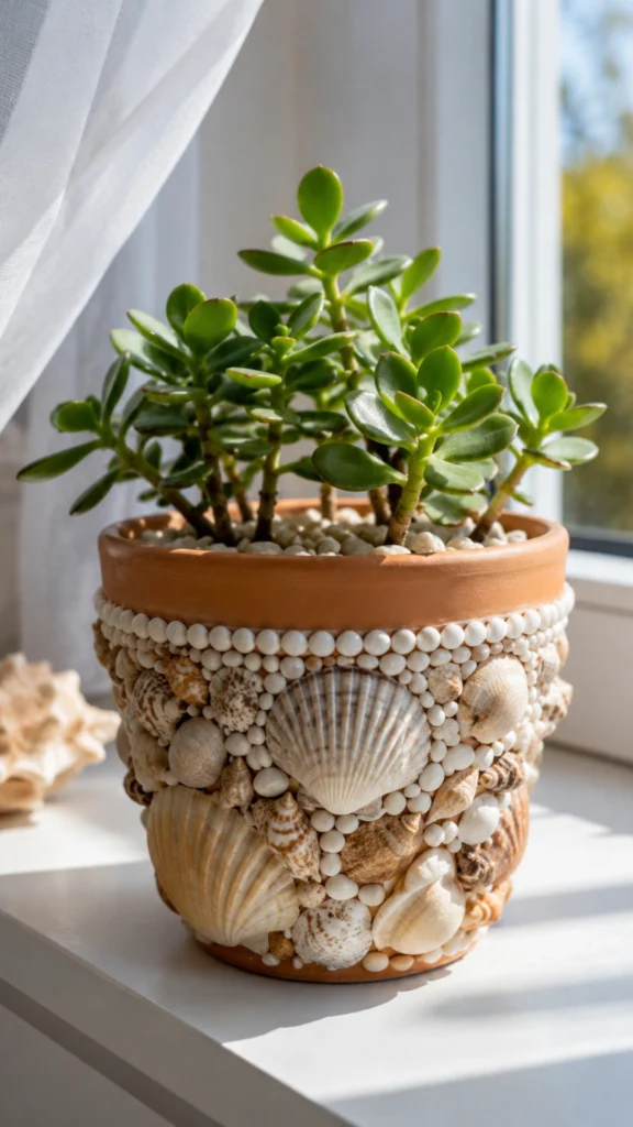 SEASHELL PLANT POTS