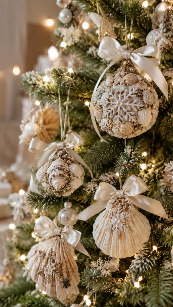 SEASHELL CHRISTMAS ORNAMENTS