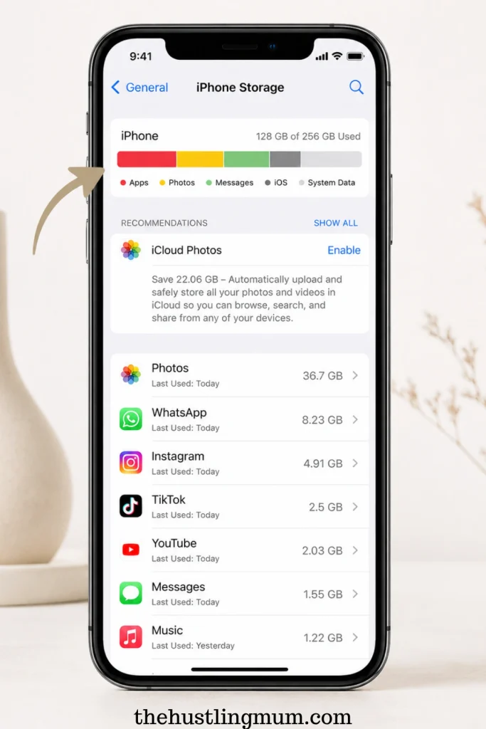 how to free up space on an iphone