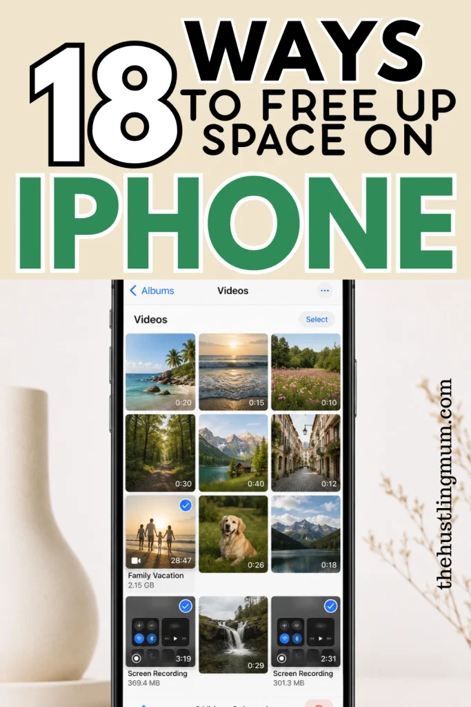 how to free up space on an iphone