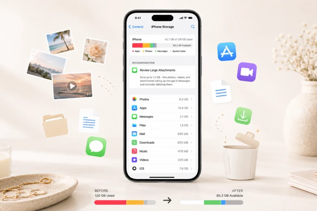 how to free up space on an iphone