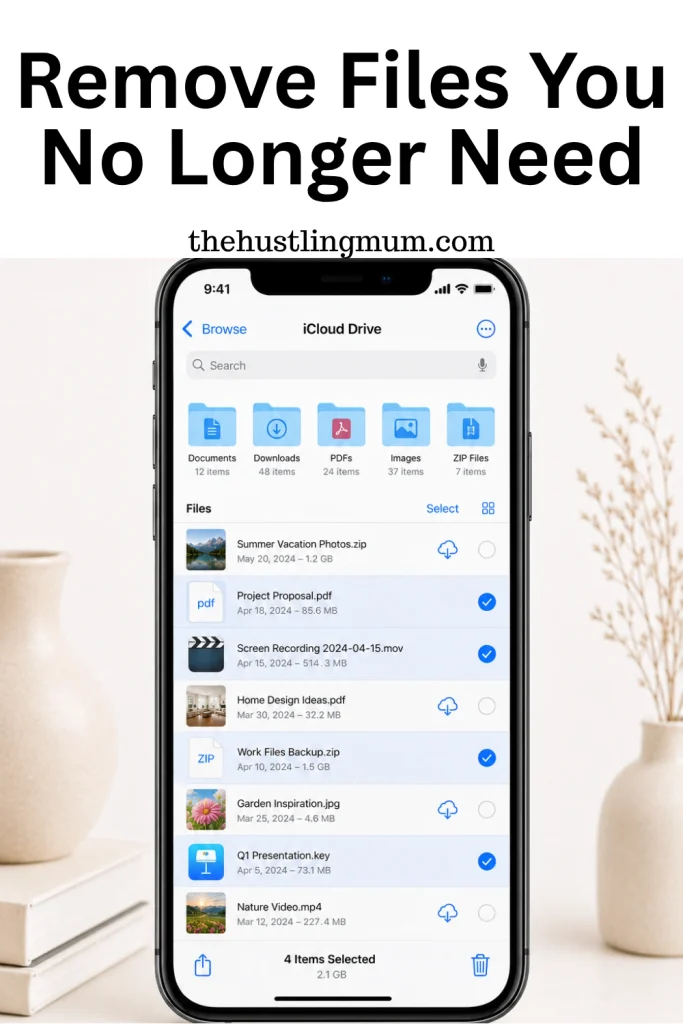 remove files you no longer need