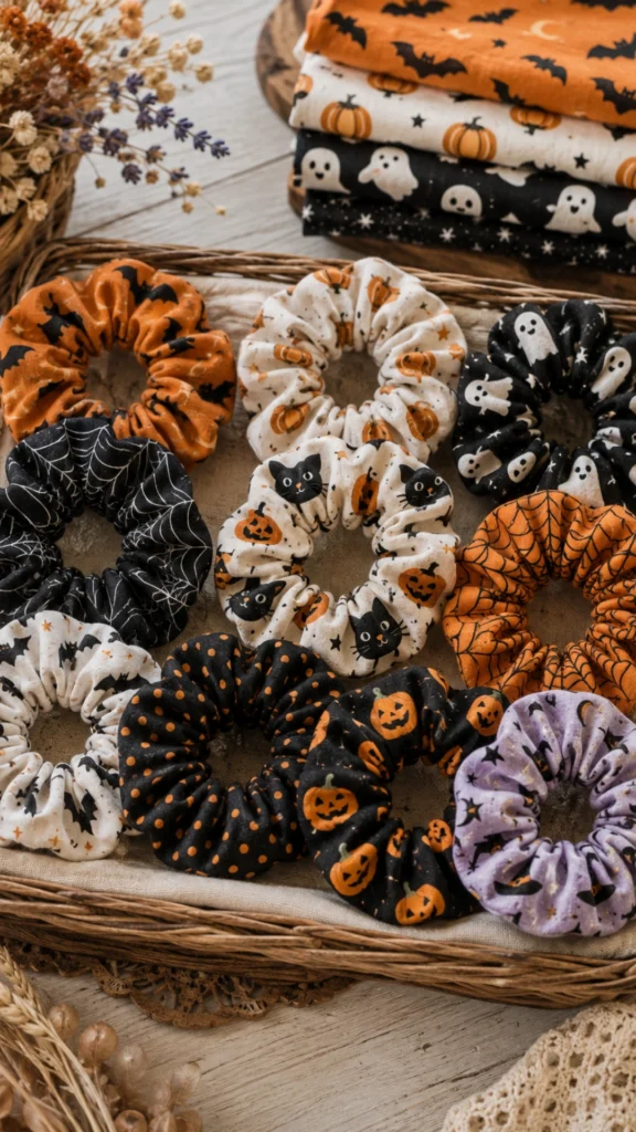 halloween scrunchies