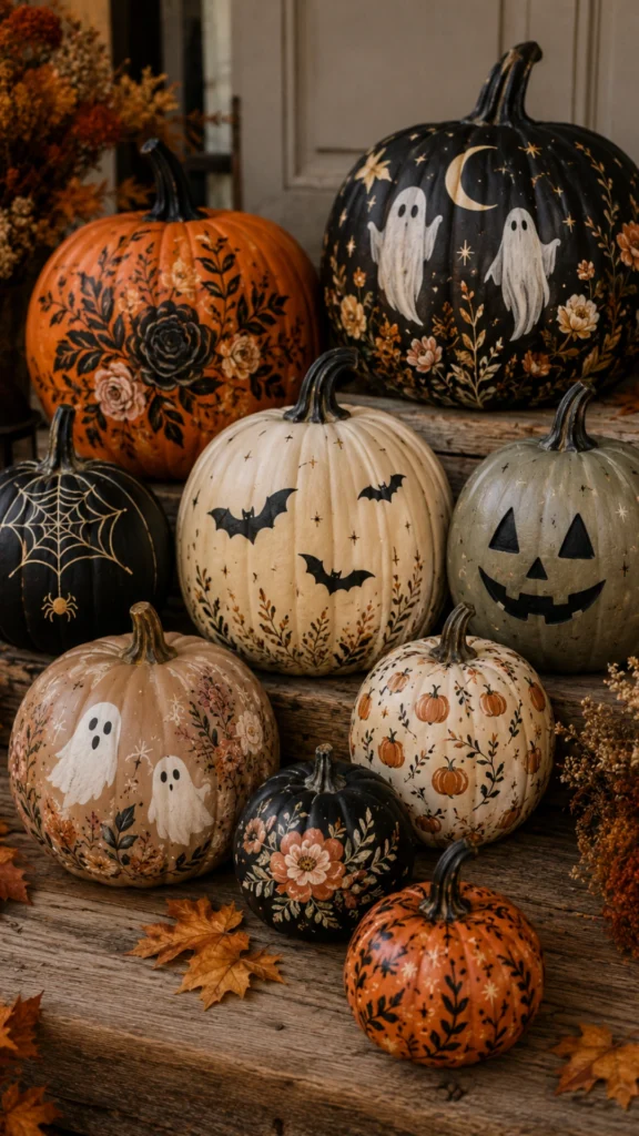 Halloween painted pumpkins to sell