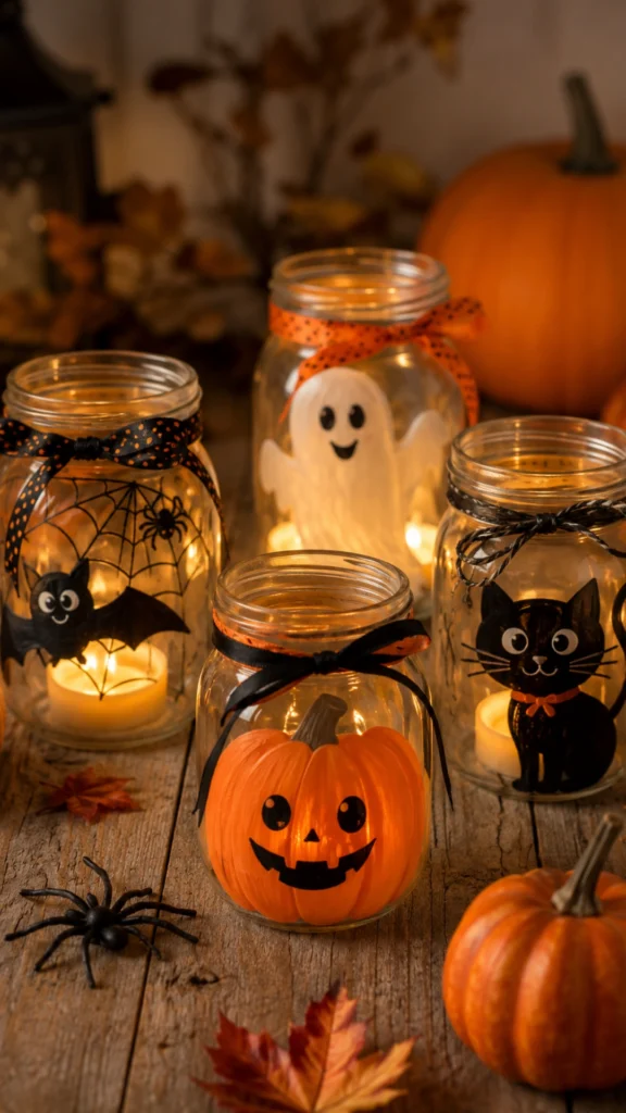 Halloween mason jar lanterns to sell