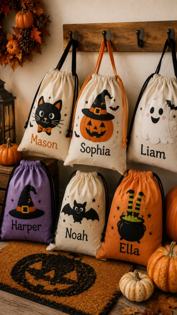 Halloween crafts trick or treat bags
