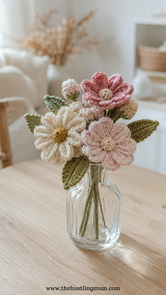crochet flower bouquet