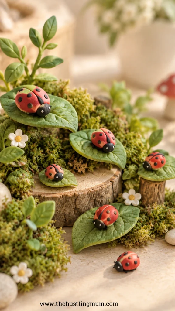 mini clay ladybugs