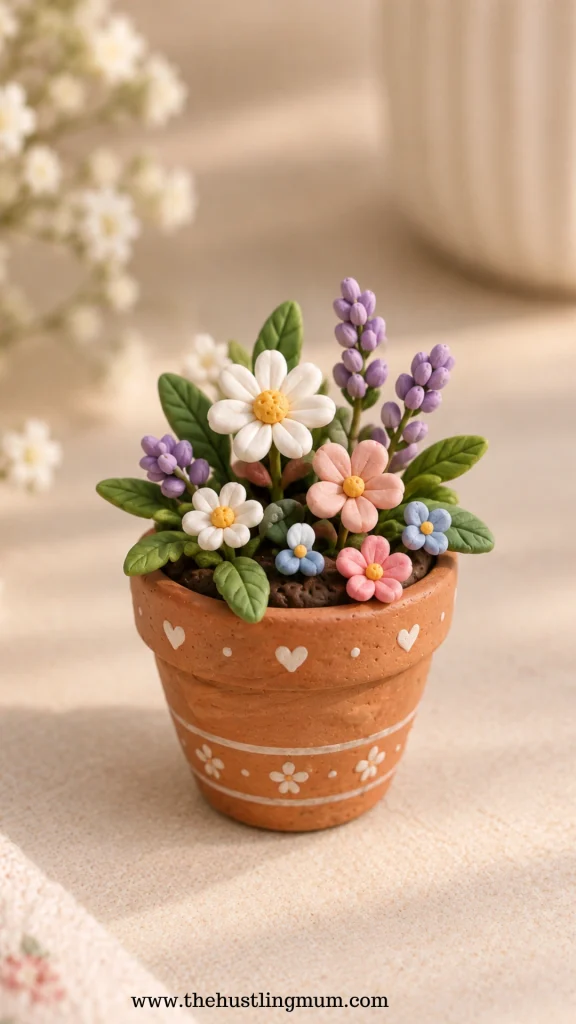 mini clay flower pot