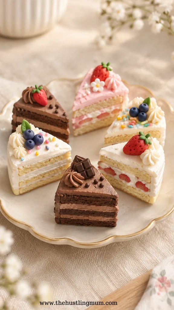 mini clay cake slice